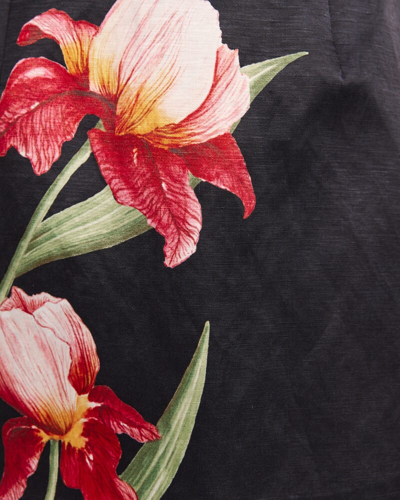 Saint Jean Mini Skirt in BLACK MULTI