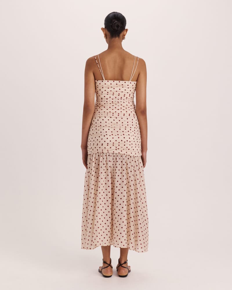 Tilda Silk Cotton Midi Skirt in MULTI