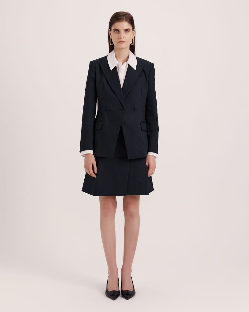 Tia Suit Skirt in BLACK