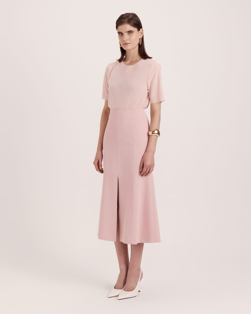 Dharma Panel Midi Skirt in ROSE