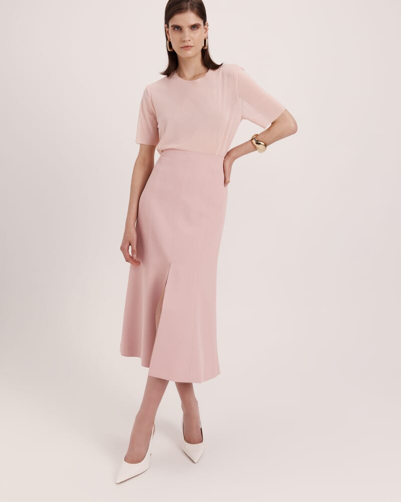 Dharma Panel Midi Skirt in ROSE