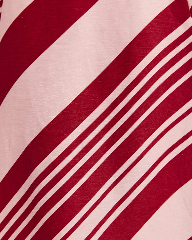 La Belle Stripe Midi Skirt in MULTI