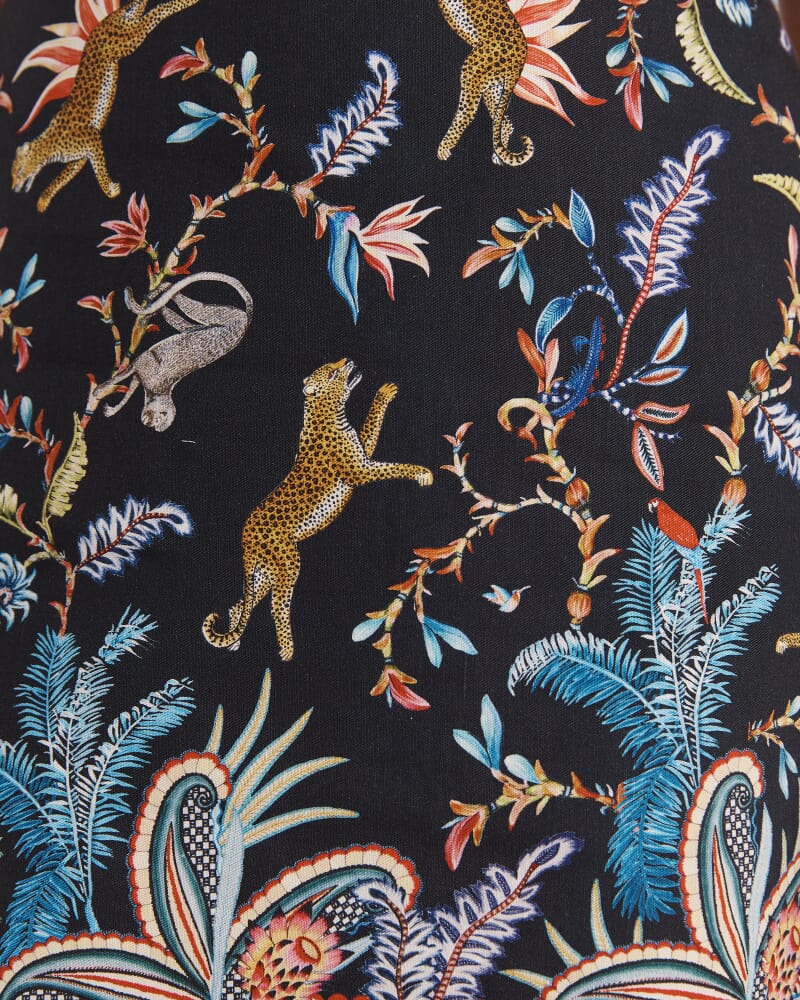 Riviera Mini Skirt in BLACK MULTI