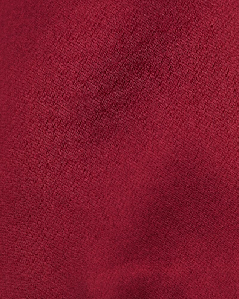 Sallee Satin Crop Top in RASPBERRY