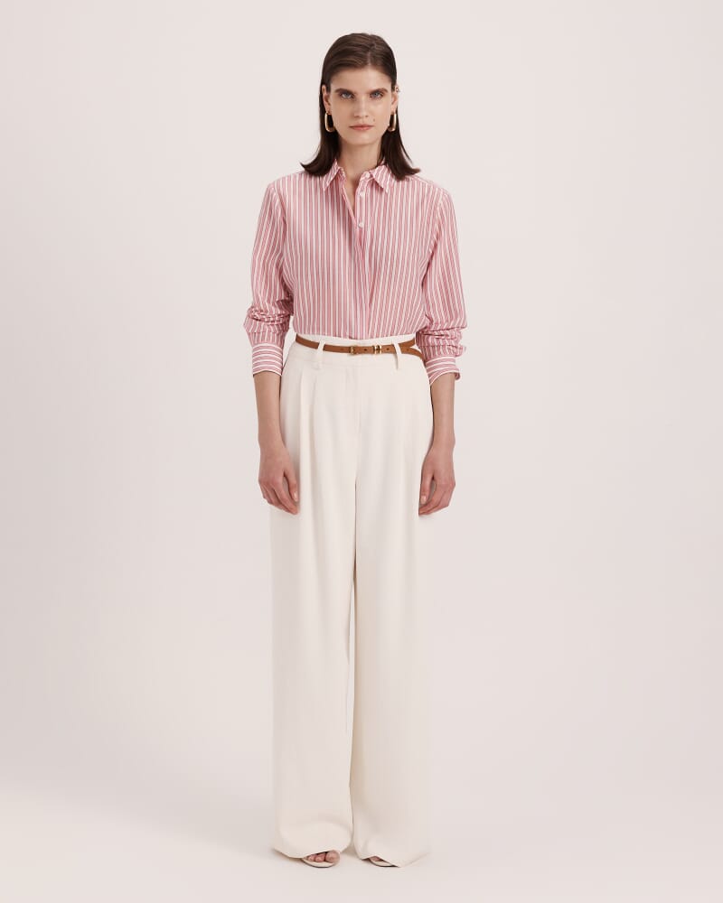 Cora Boyfriend Shirt in PINK MULTI