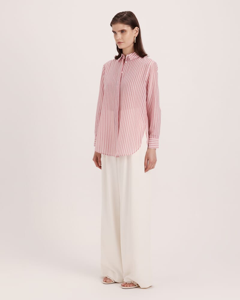 Cora Boyfriend Shirt in PINK MULTI