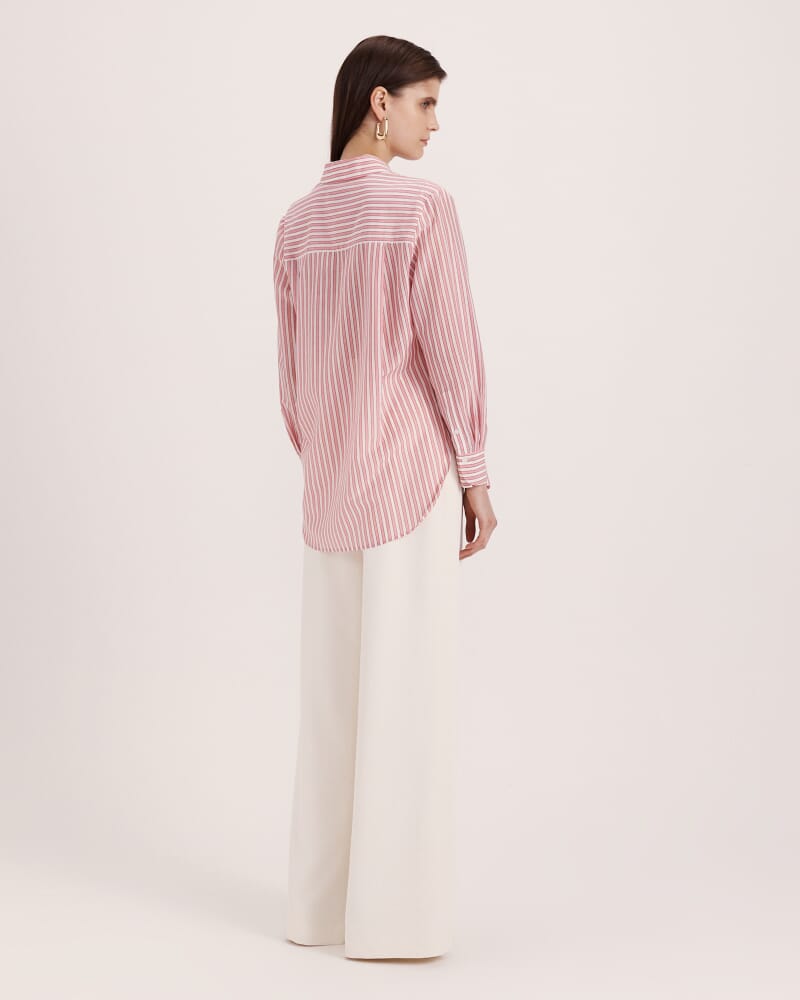 Cora Boyfriend Shirt in PINK MULTI