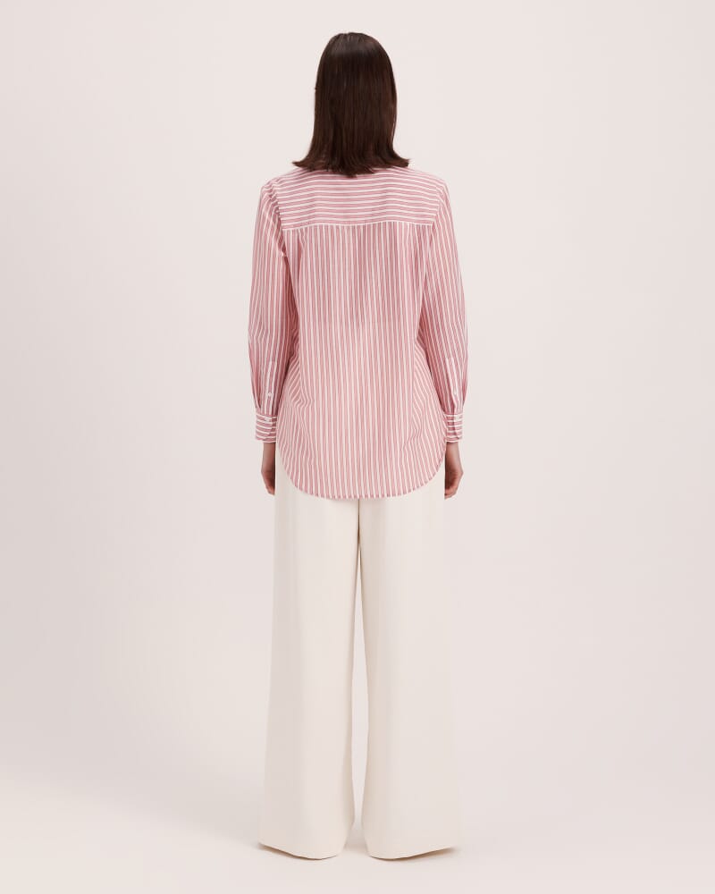 Cora Boyfriend Shirt in PINK MULTI