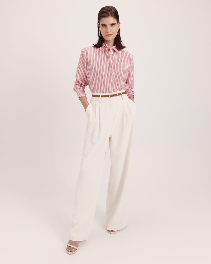 Cora Boyfriend Shirt in PINK MULTI