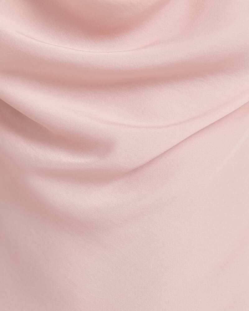 Lillian Cowl Neck Top in ROSE