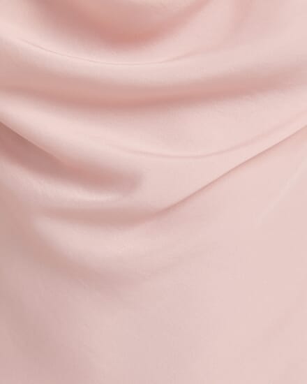 Lillian Cowl Neck Top in ROSE