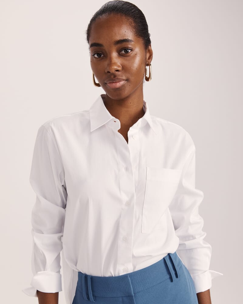 Piper Cotton Shirt in WHITE