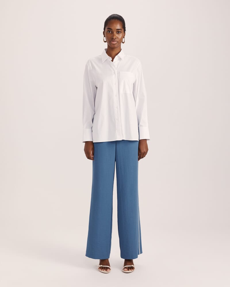 Piper Cotton Shirt in WHITE