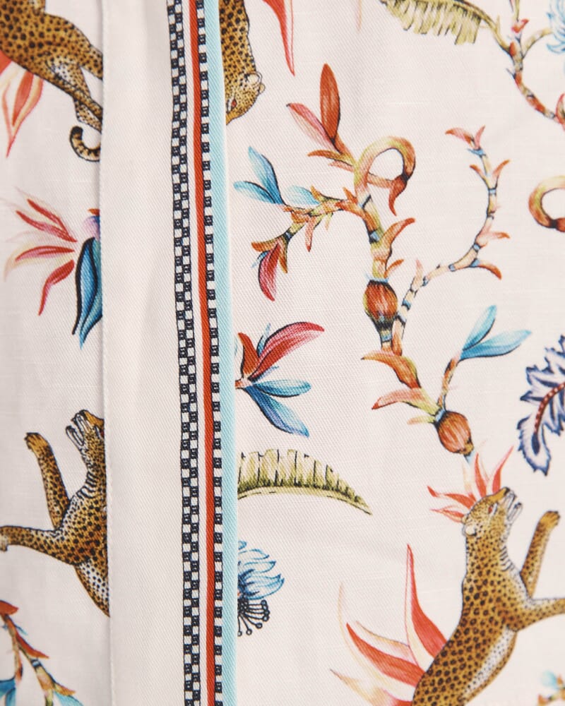 Riviera Puff Sleeve Top in MULTI