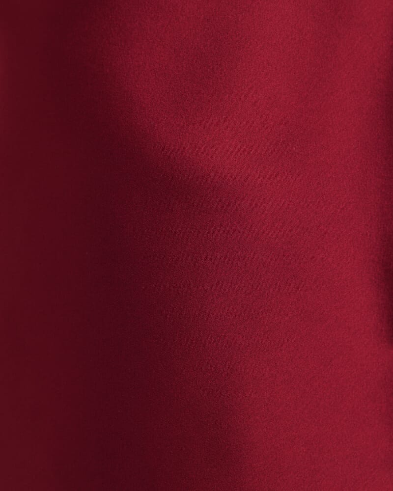 Sallee Satin Cowl Neck Top in RASPBERRY