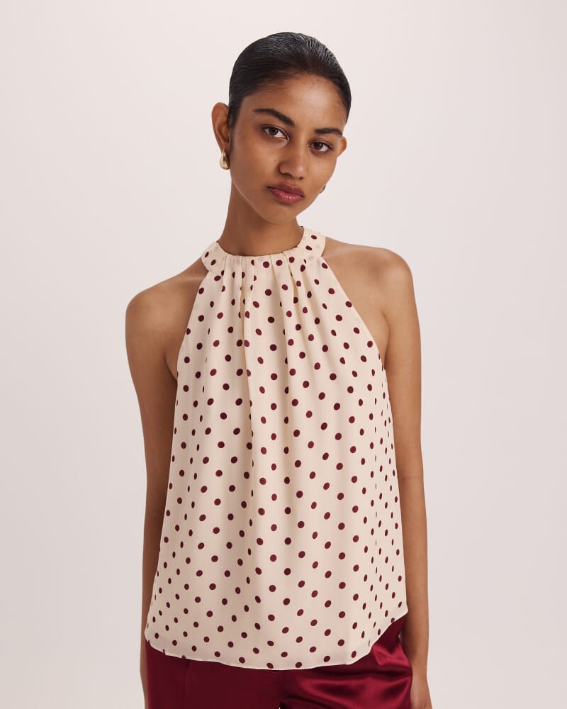 Tilda Silk Sleeveless Top in MULTI