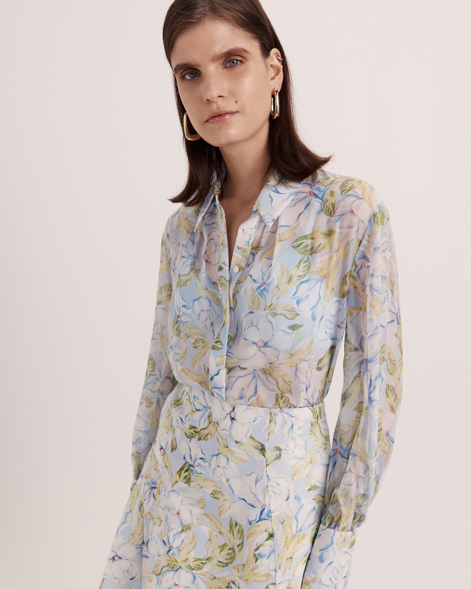 Florentine Silk Chiffon Shirt