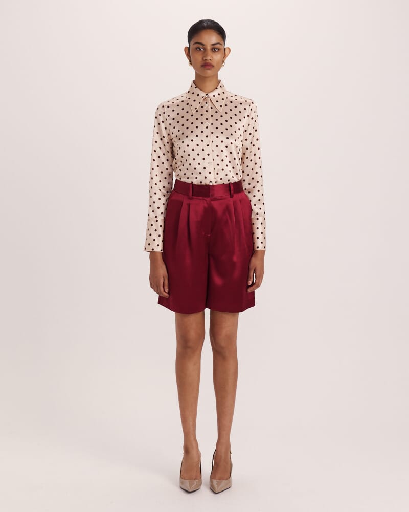 Tilda Spot Shirt in RED MULTI