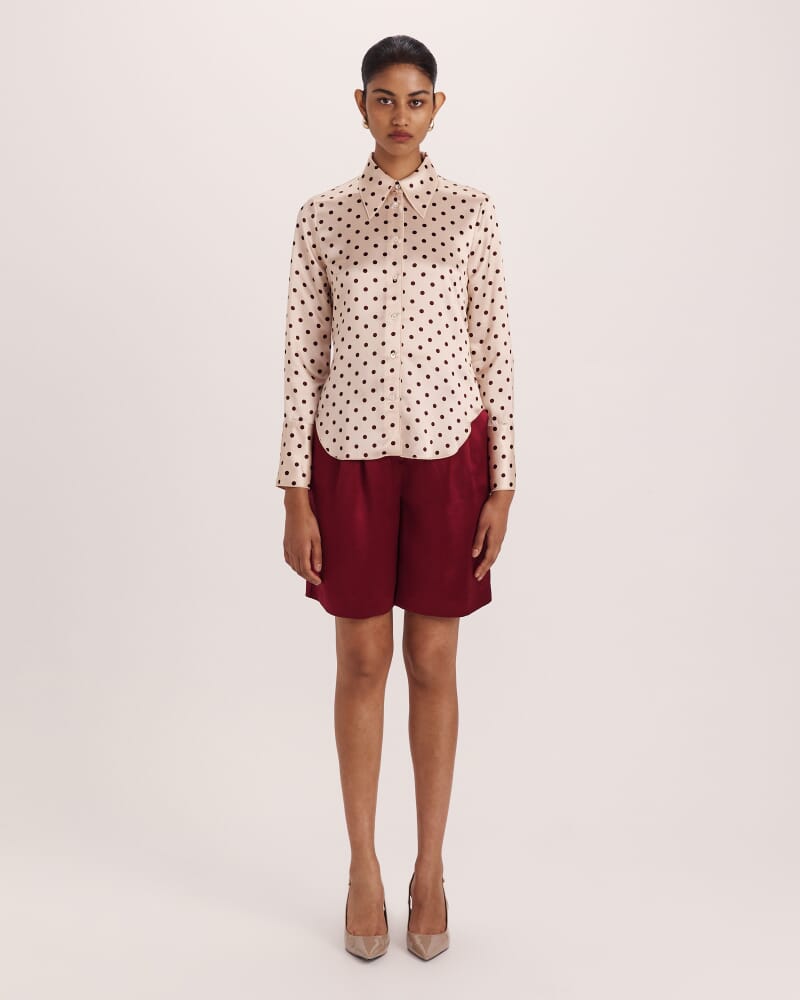 Tilda Spot Shirt in RED MULTI