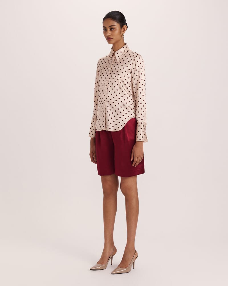 Tilda Spot Shirt in RED MULTI
