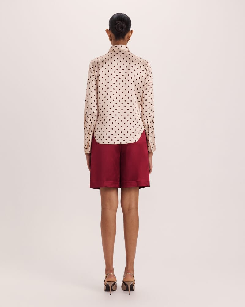 Tilda Spot Shirt in RED MULTI
