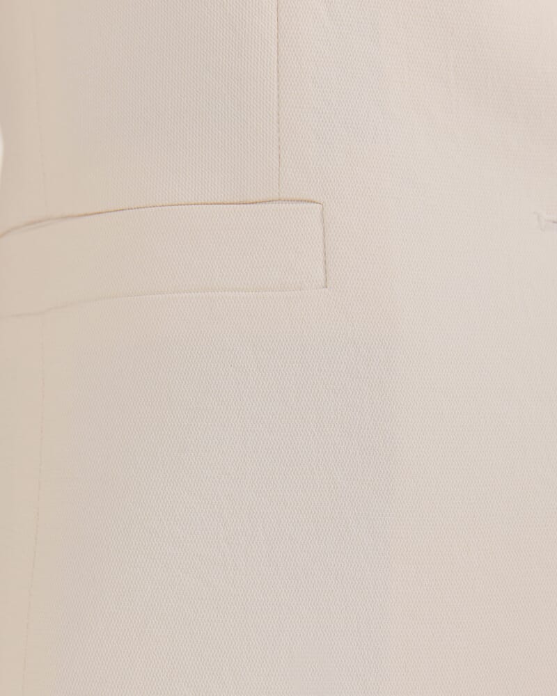 Dharma Cut Away Vest in MILK