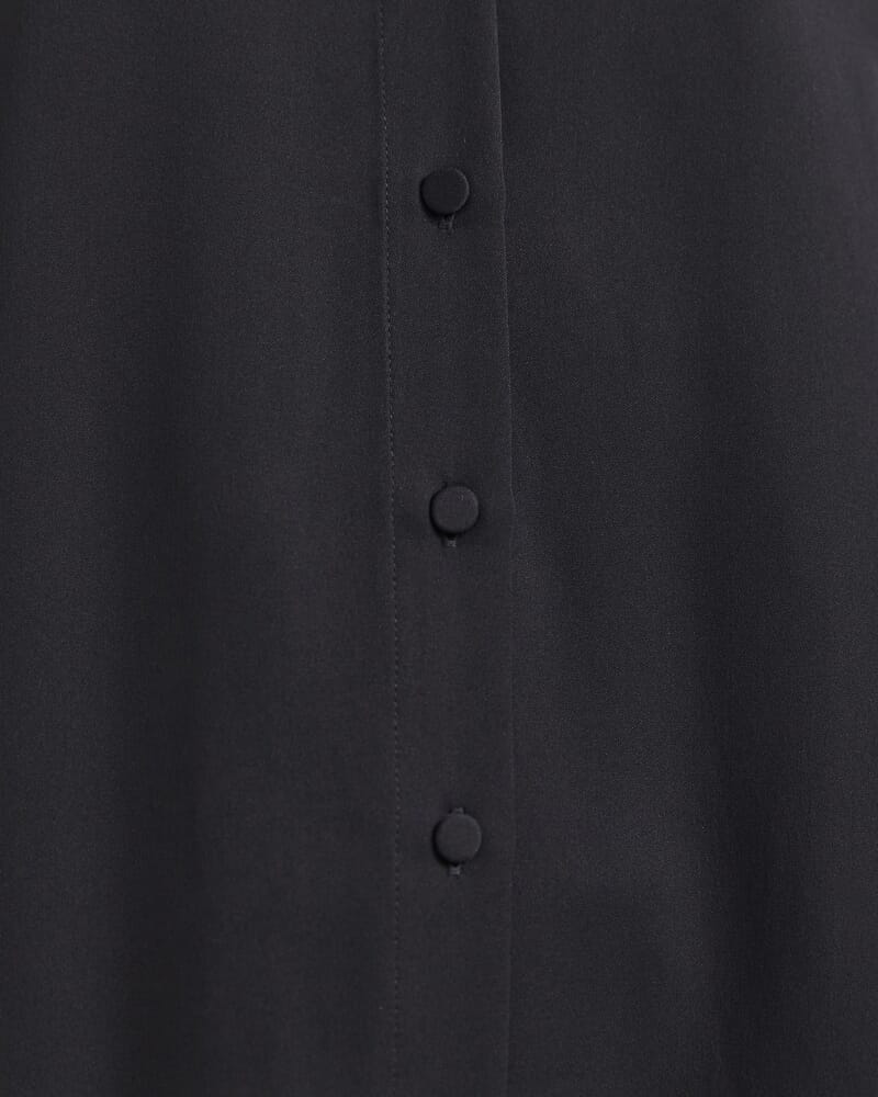 Sam Silk Classic Shirt in BLACK