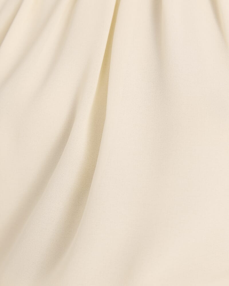 Willa Tuck Detail Short Sleeve Top in LEMON