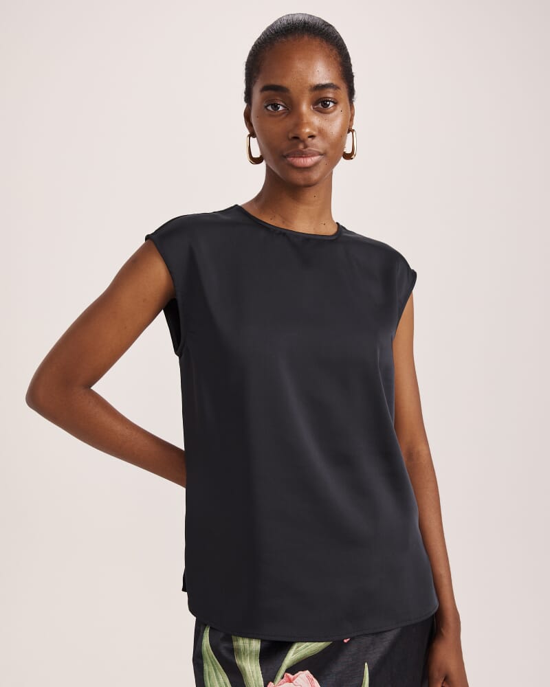 Harper Shell Top in BLACK