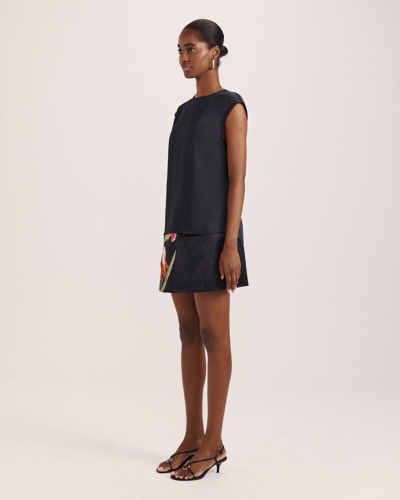 Harper Shell Top in BLACK