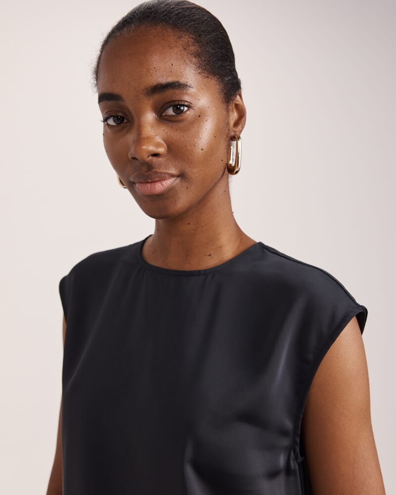 Harper Shell Top in BLACK