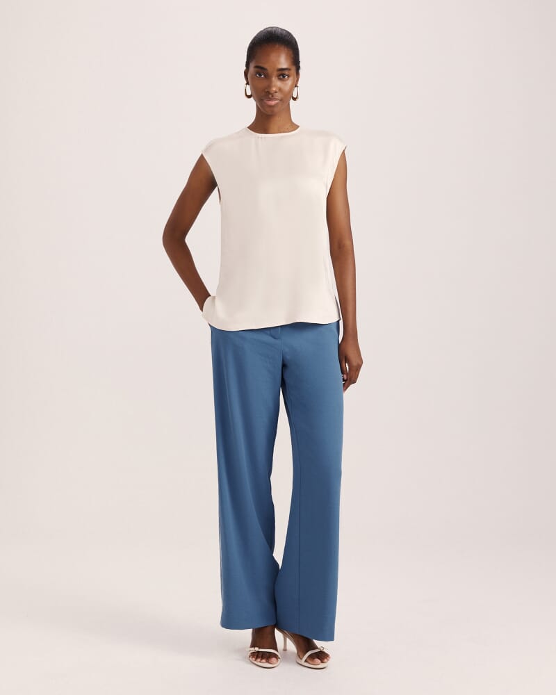 Harper Shell Top in MILK