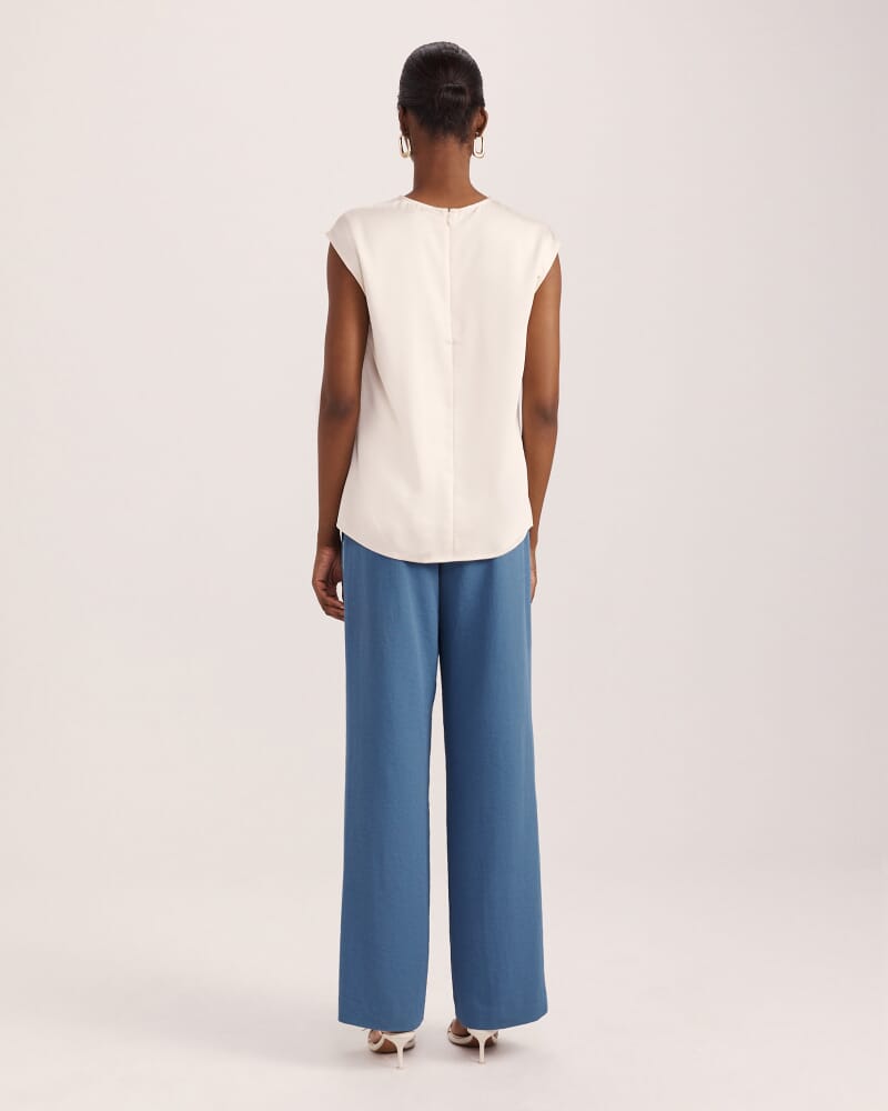 Harper Shell Top in MILK