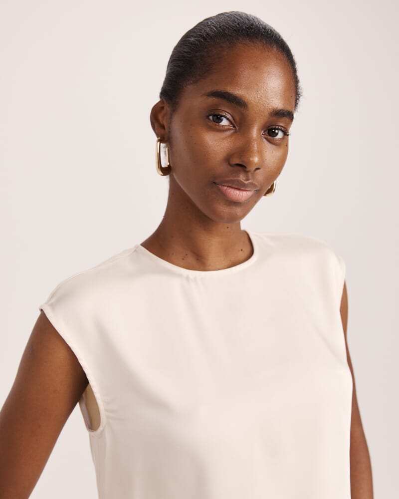 Harper Shell Top in MILK