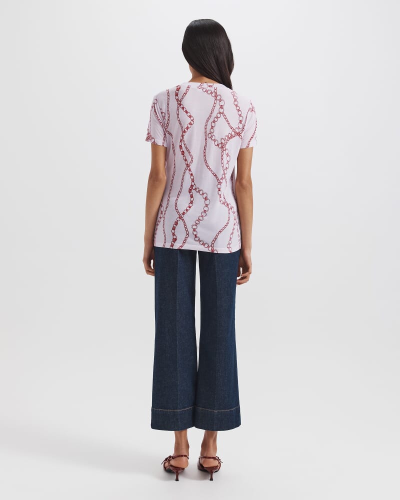 Chain Aida Tee in PINK MULTI
