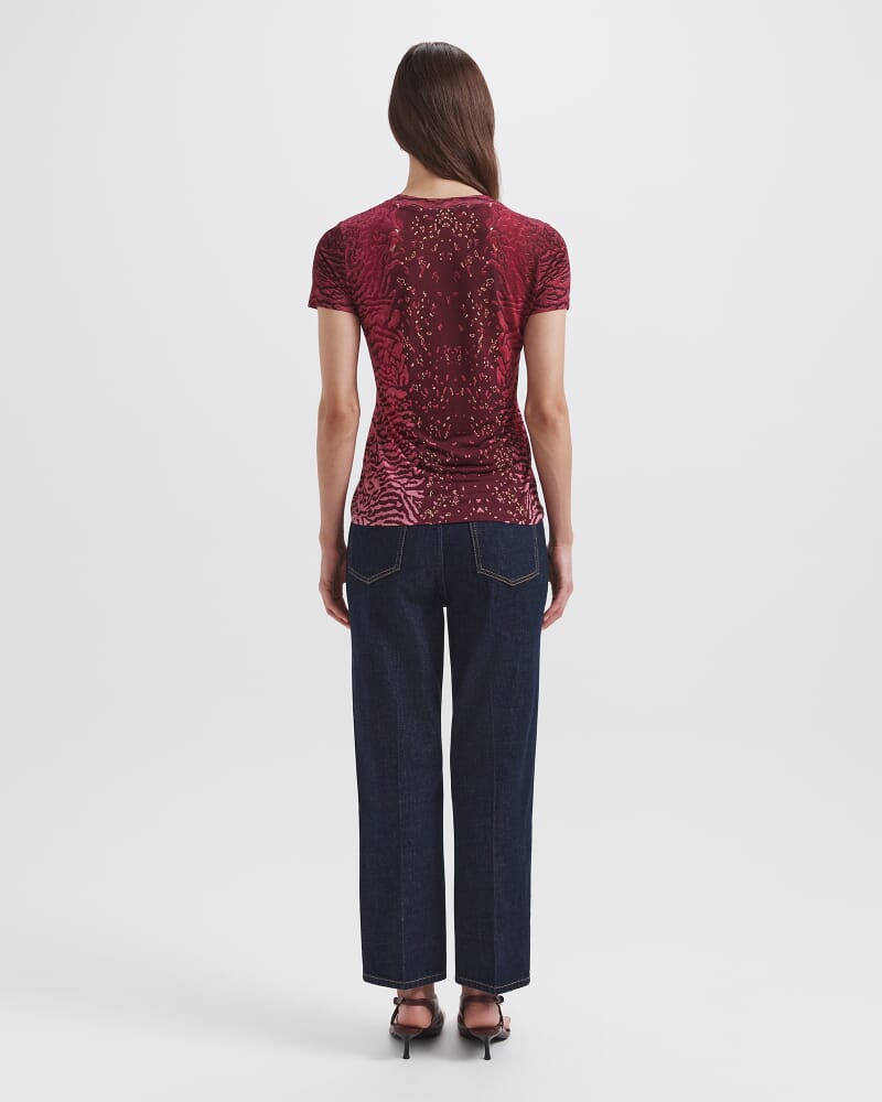 Marine Aida Tee in RED MULTI