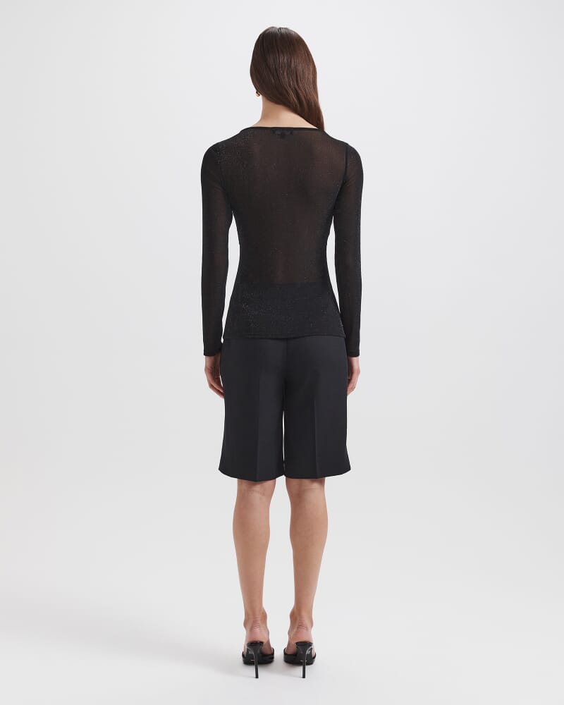 Giana Long Sleeve Top in BLACK