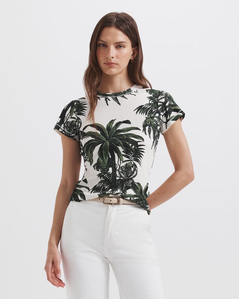 Brielle Aida Tee in IVORY/MULTI