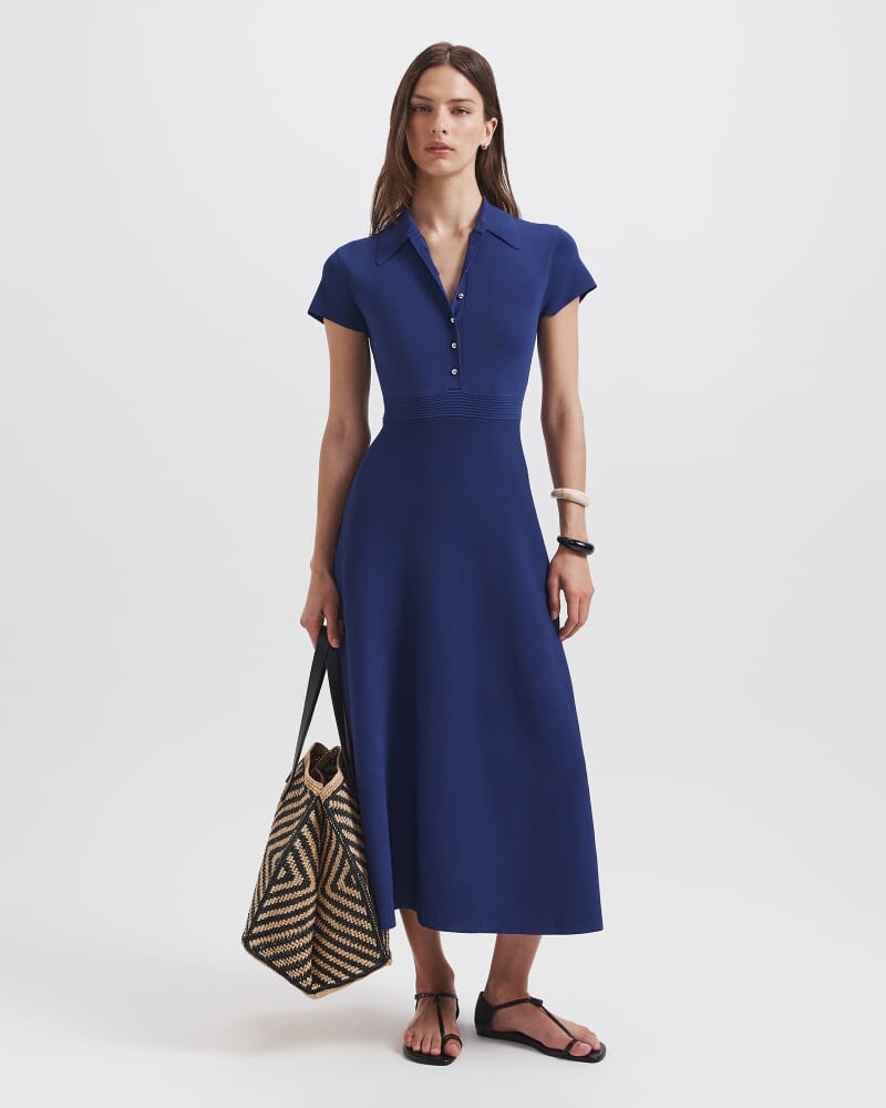 Victoria Milano Shirt Dress in INDIGO