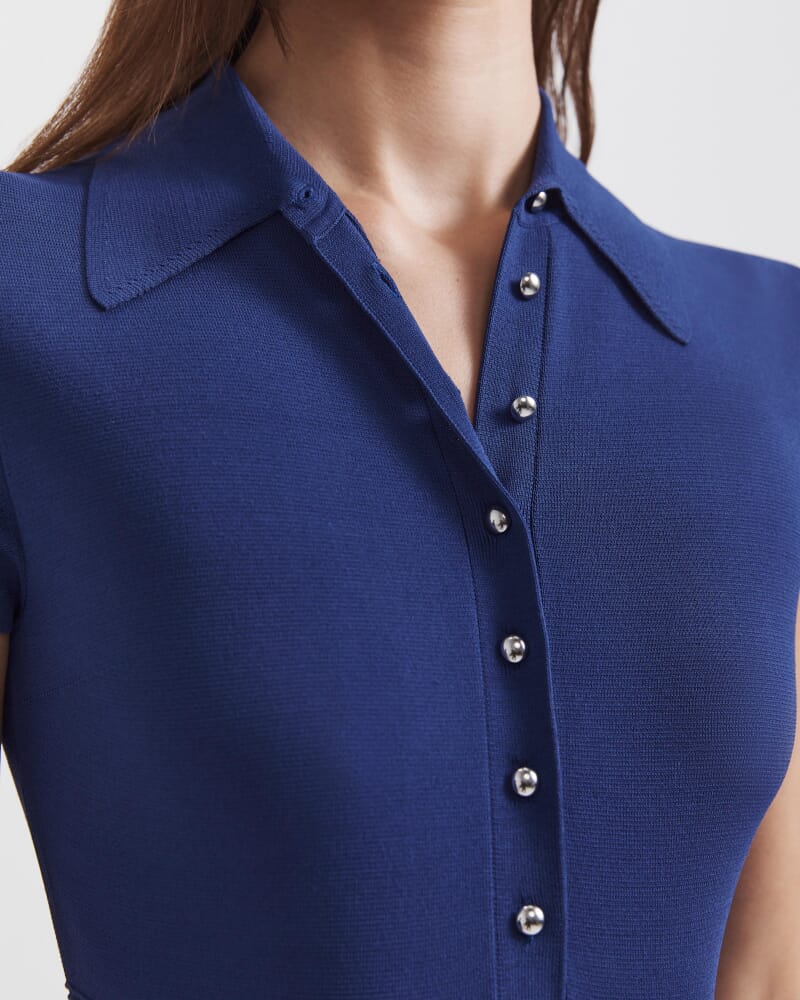 Victoria Milano Shirt Dress in INDIGO