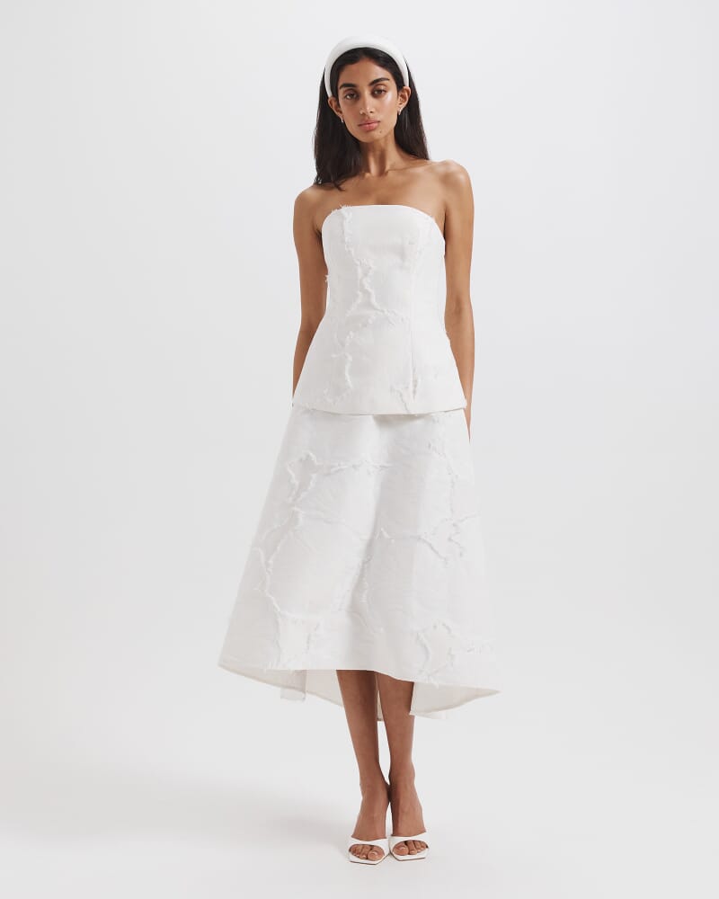 Colette Midi Dress in COCONUT