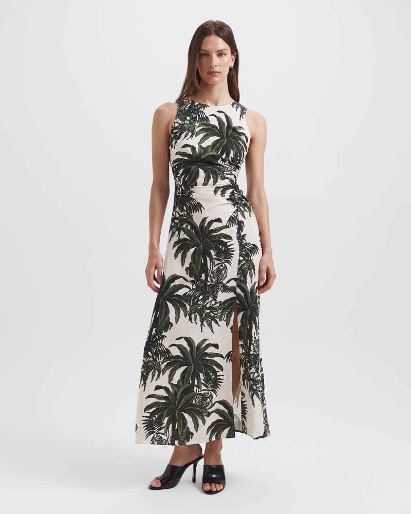 Brielle Midi Dress in IVORY/MULTI