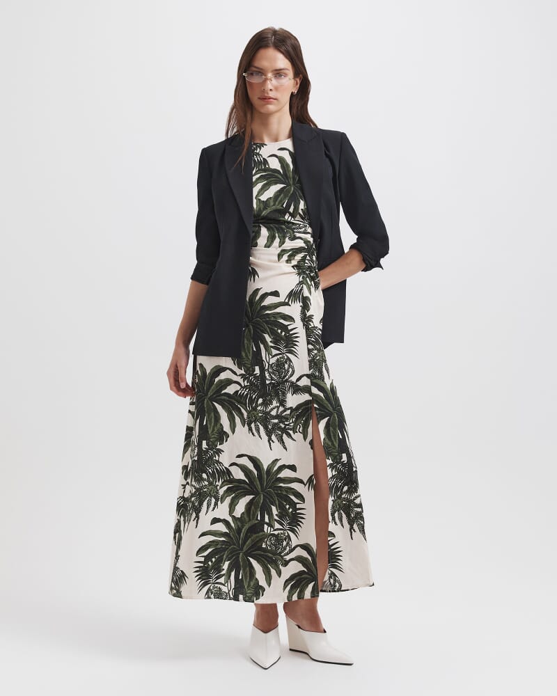 Brielle Midi Dress in IVORY/MULTI