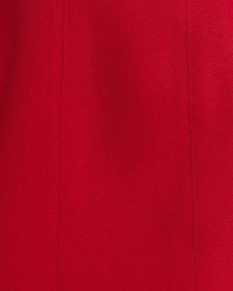 Dharma Short Sleeve Mini Dress in CRIMSON