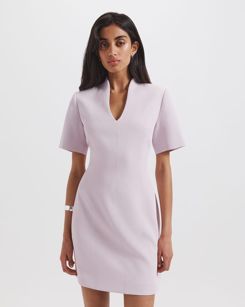 Dharma Short Sleeve Mini Dress in ORCHID