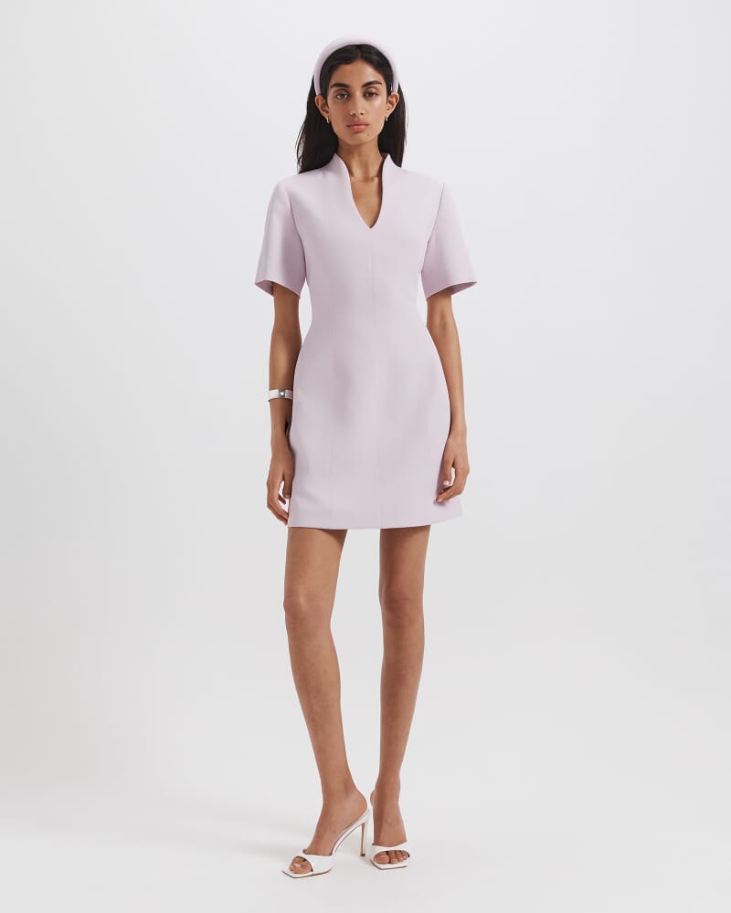 Dharma Short Sleeve Mini Dress in ORCHID