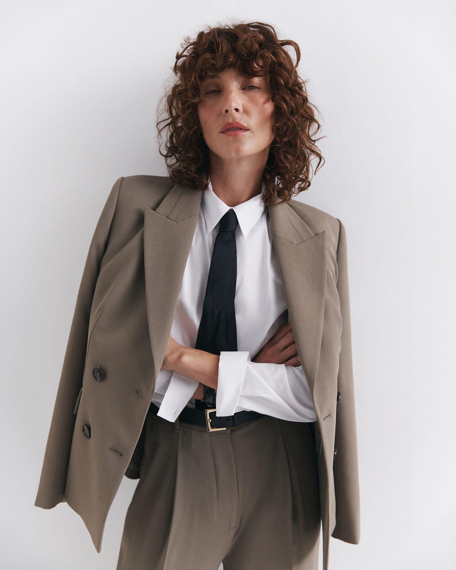 Dharma Stitch Detail Double Breasted Blazer