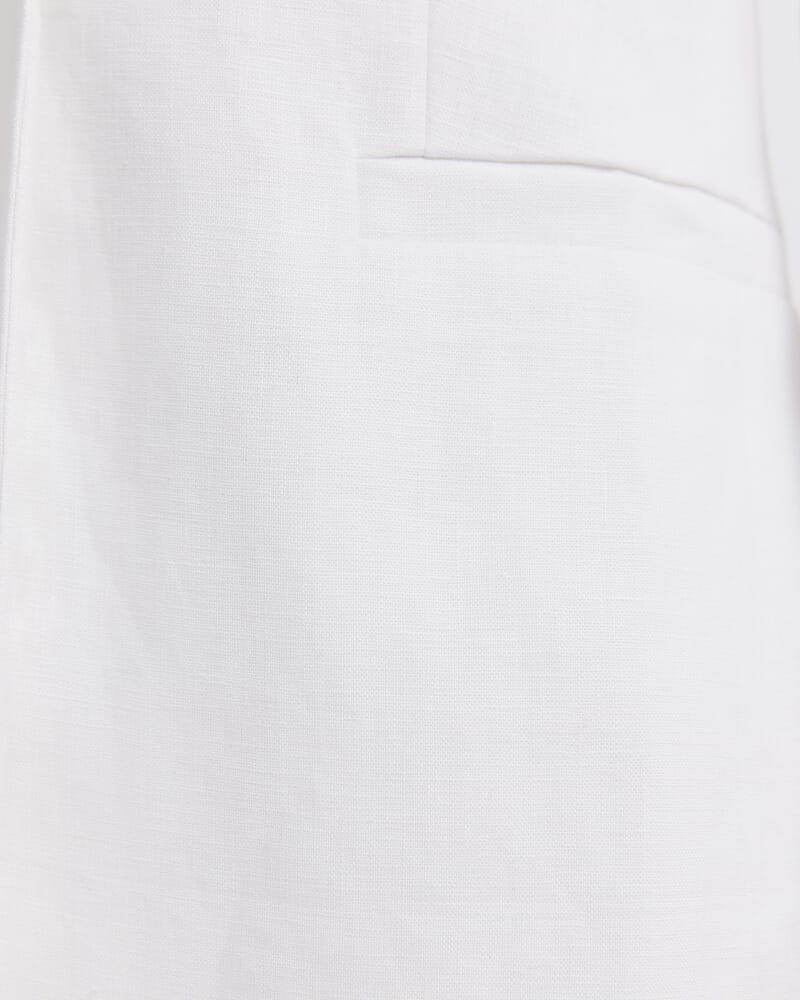 Lila Linen Jacket in WHITE