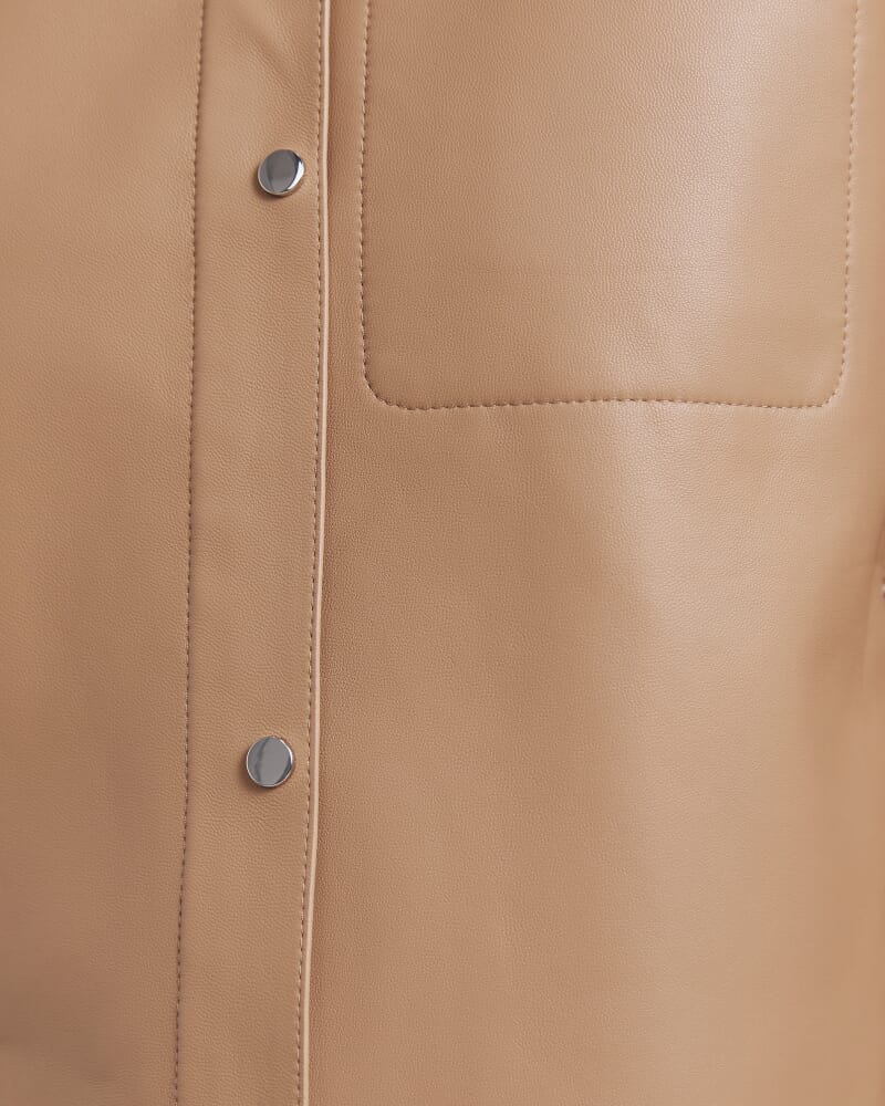 Romy Leather Jacket in OAT