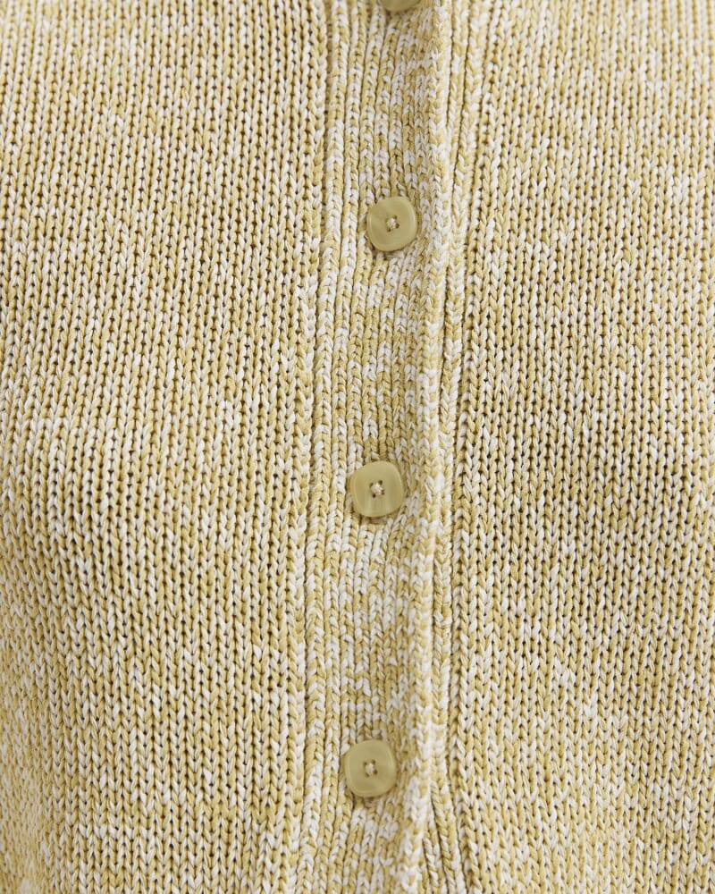 Edith Tape Yarn Cardigan in CITRUS